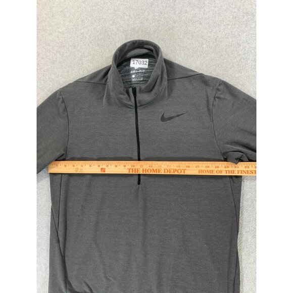 Nike Dri Fit 1/2 Zip Athletic Pullover (Men's Large) Gray - Picture 7 of 12
